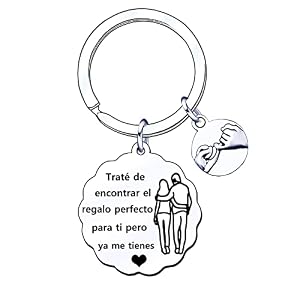 GUOYU Regalo Pareja Llavero Pareja Hombre Mujer Regalos de San Valentín Regalo de Cumpleaños de Aniversario para Marido Esposa Novia Novio Él Ella (2)