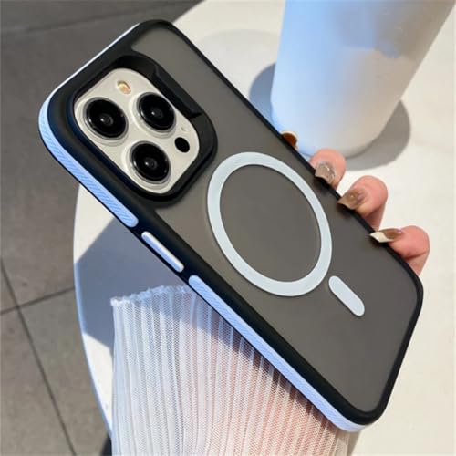 Coque iPhone 13 Pro Max magnétique luxe cadre blanc mat