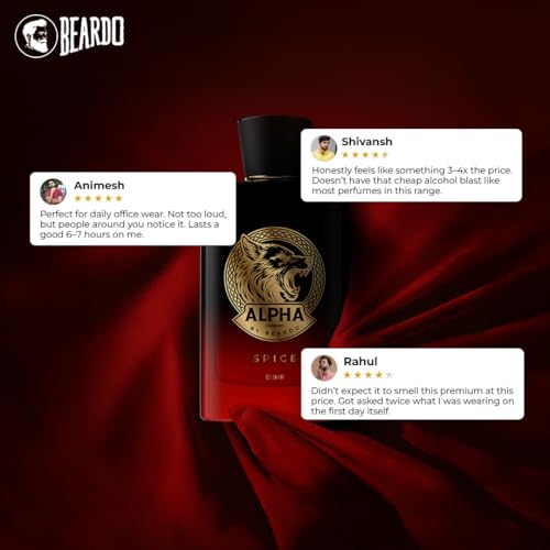 Image of BEARDO Alpha Spice Elixir 100ml | Extrait De Parfum | Woody & Spicy Perfume For Men | Long Lasting Perfume | Premium Gift For Man | Gift For Husband | Boyfriend