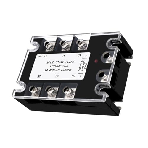 Relais à semi-conducteurs triphasé 380V AC SSR-10A commutateur statique LCTH480