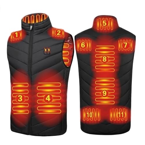 joyvio Heated Vests - Heated Body Warmer for Women/Men Heated Gilet, 3 Temperature Levels Electric Heating Jacket, Machine Washable Heated Waistcoat for Outdoors, Hiking (Excluded Power Pack)