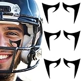 60 Pairs Eye Black Tattoos for Football Softball, Eye Black Stickers Smudgeproof, Game Day Party Sports Eyeblack, Baseball Accessories (Thunder)