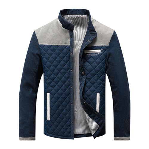 Veste chaude épaisse pour hommes YZABEL à manches longues et style bicolore