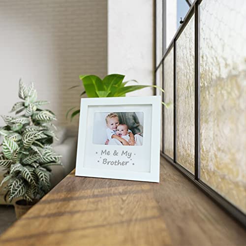 Hamuiers Me And My Brother Picture Frame, Sibling Picture Frame, Baby Keepsake Picture Frame, Little Or Big Brother Gift, Nursery Décor, White #TOP4