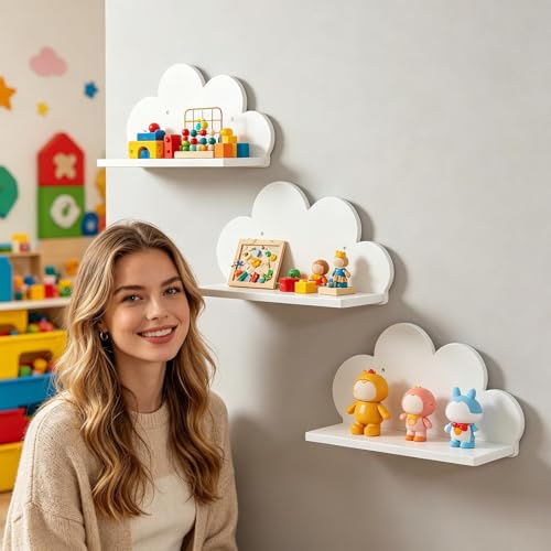 Étagère murale suspendue gain de place pour ranger livres et petits tableaux - 4