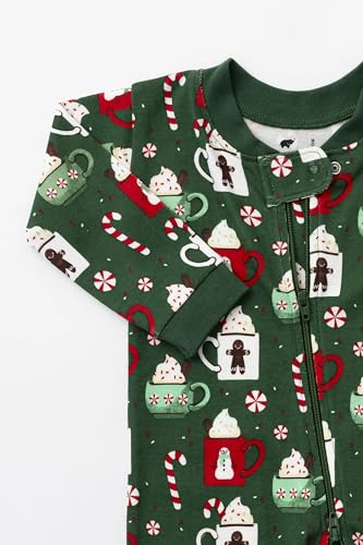 Image of MONICA + ANDY One Piece Baby Pajamas, 100% Organic Baby Clothes for Girls and Boys, Sizes For Newborn and Infant