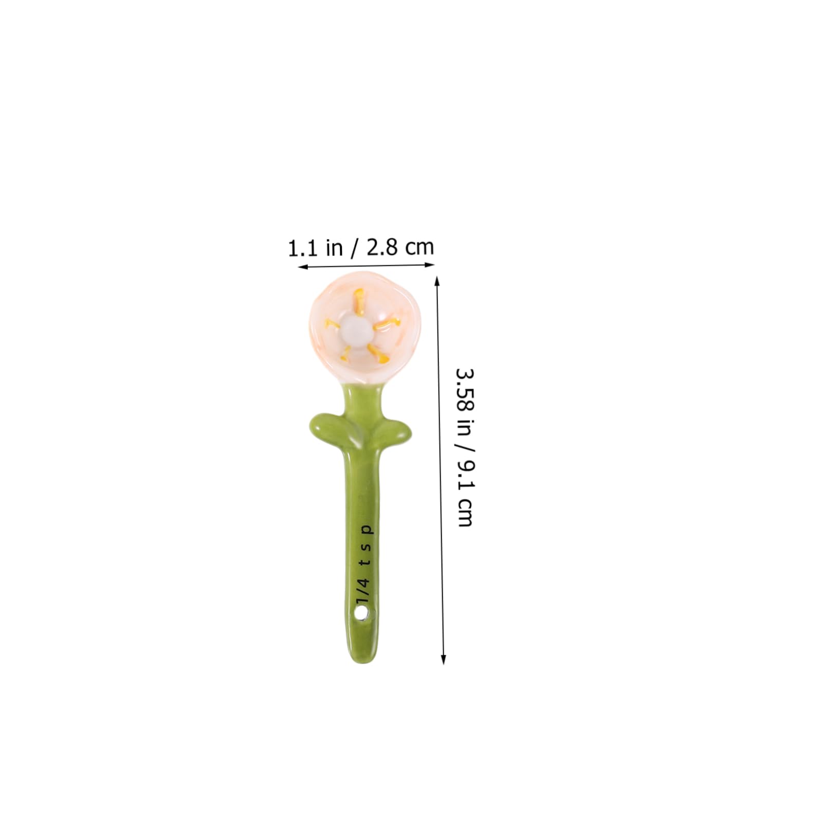 Cucchiaio Dosatore a Fiore in Ceramica, Supporto
