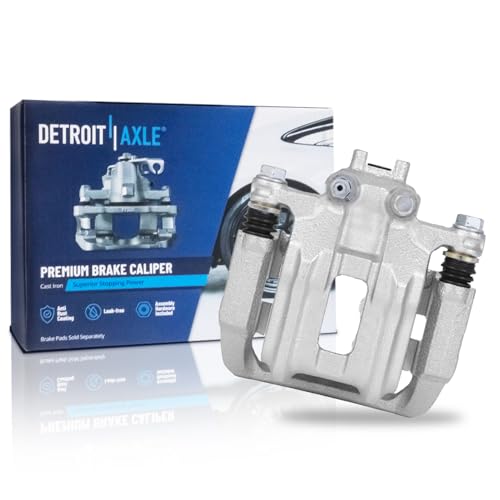 Image of Detroit Axle - Rear Right Brake Caliper for 2013-2018 Acura RDX 2012-2016 | Honda CR-V Crosstour, Passenger Side Disc Brake Caliper with Bracket Replacement