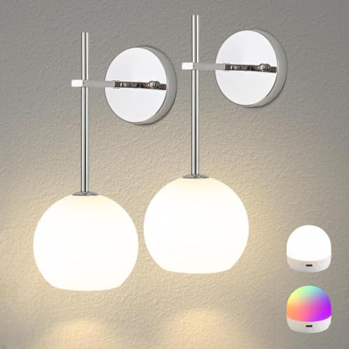 Image of Battery Wall Sconce Set of Two S71 (Chrome, 2-Lights)