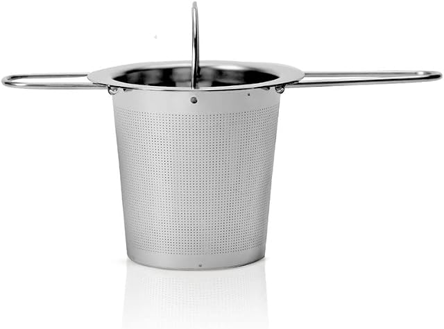 HiTeax Tea Infuser for Loose Tea with 3 Foldable Handles  Rust-Free Stainless-Steel Tea Strainers for Loose Tea- Suitable for Teapot, Mugs, Cups and Soup Pot - Dishwasher Safe
