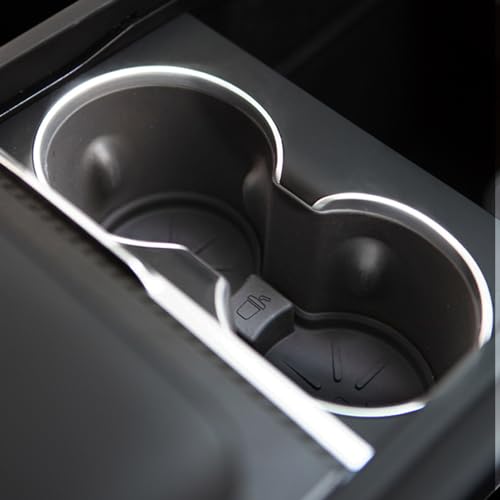 Portavasos para consola Tesla Model Y 2026-2024 gris miniatura 2