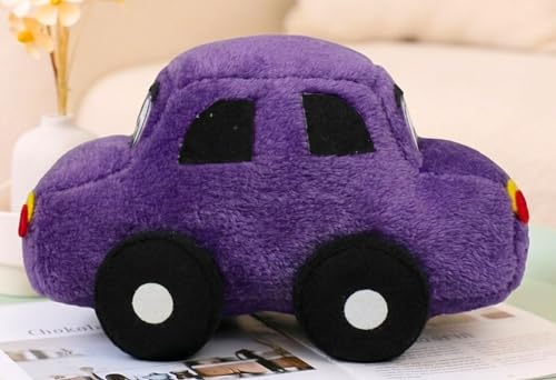 Image of Tickles Car Stuffed Plush Vehicle Soft Toy for Kids Boys & Girls Birthday Gift, Room Decor (Color: Purple Size: 26 cm)