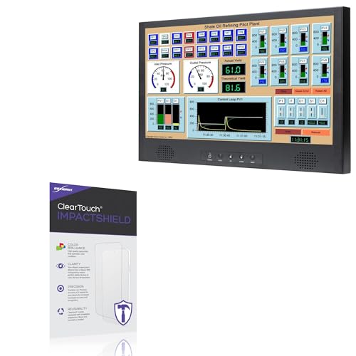 BoxWave Screen Protector Compatible with TRU-Vu VMTS-15.6C - ClearTouch ImpactShield (2-Pack), Impenetrable Screen Protector Flexible Film