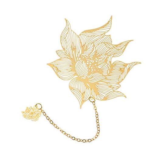 Metal Hollow Bookmark Leaf Bookmark Papelería Creativa Accesorios de Bellas Artes