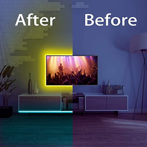 Image of DAYBETTER Led Strip Lights 200ft, RGB Led Light Strip with 44 Keys Remote Controller, Color Changing Led Lights for Bedroom 100 ft of 2 Rolls