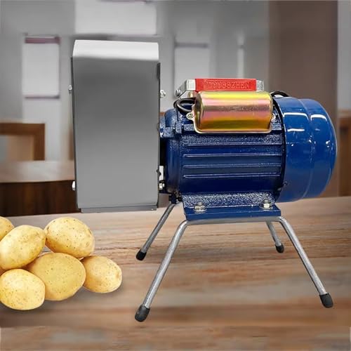 Schiacciapatate elettrico, 750 W in acciaio inox, albero di macinazione e ingranaggi, liscio, delicato e dal sapore gradevole, produzione di 20-30 kg/h e risparmio di tempo, per aglio, pomodori