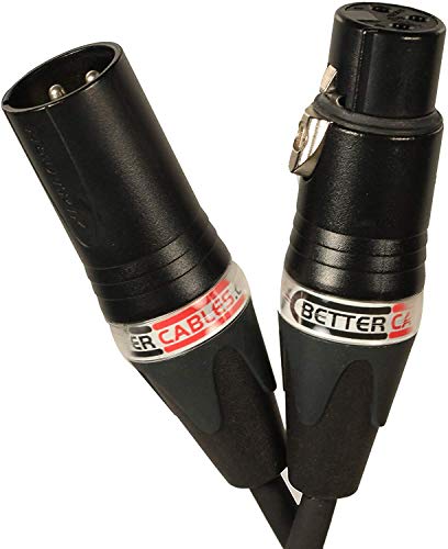 Better Cables Silver Serpent Stage And Studio Reference Microphone Cable - High-End, High-Performance, Silver/Copper Hybrid, Low-Capacitance, Professional Mic Cable - 3 Feet #TOP3