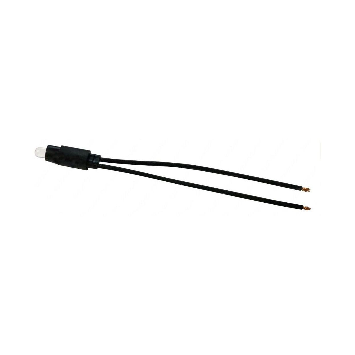 Set 10 pezzi - Spia LED Segnalazione Interruttore 0.5W 220V Luce Bianca Calda 3000K Compatibile Serie Civili - Bianco Caldo - Diametro 5 mm