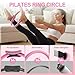 ElaraFit Home Pilates Ring and Ball Set for Women with 5 Resistance Bands 13 inch Magic Circle Workout Essentials Starter Kit for Beginners, Full Body Toning Shape Your Body with 15 Min Daily Routine
