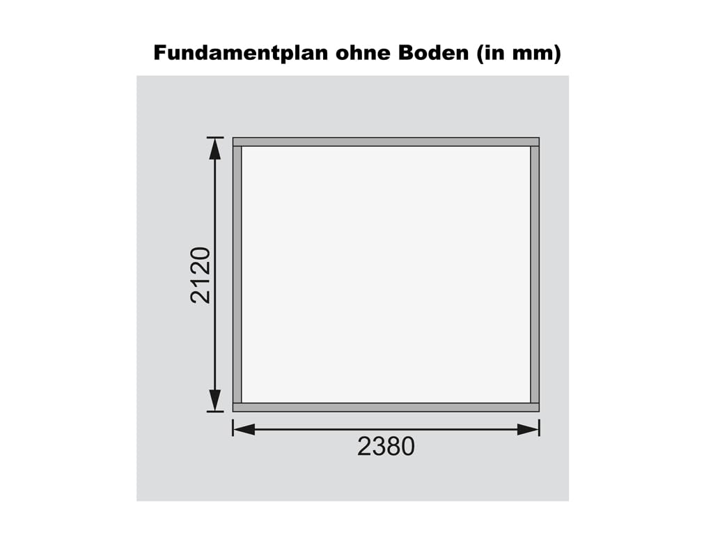 Karibu Gartenhaus | Gerätehaus mit 19 mm Wandstärke | Doppeltür mit Lichtausschnitten + Fenster | Schuppen mit 5,26 m² Grundfläche | Steck-/Schraubsystem | Terragrau | 242 x 217 x 211 cm