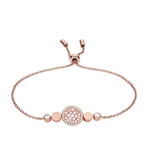 Fossil Pulsera Para Mujer Mop, Longitud Interior Mín.: 165mm Rose Gold Stainless Steel Bracelet, JF02905791