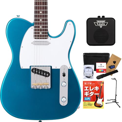 HISTORY HTL-Standard LPB Lake Placid Blue エレキギター 初心者12点セット 【ミニアンプ付き】 ハムバッカー切替可能 テレキャスター ヒストリー