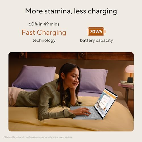Image of ASUS Vivobook S14,Smartchoice,AMD Ryzen AI 5 330,16GB RAM,512GB SSD,OLED,14 inch,Win11,Office24,M365 Basic (1Yr)*, Silver,1.4Kg,M3407KA-SF2501WS,50 Tops,Metallic Design Laptop,Next-Gen AI Laptop,Copilot+