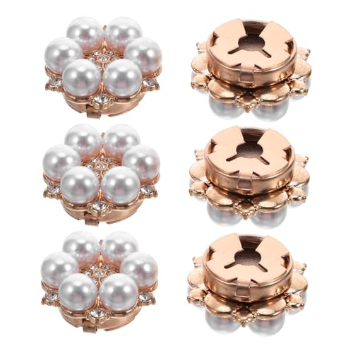 Mangas desmontables con adornos de perlas y cubiertas de botones para camisas de mujer y hombre