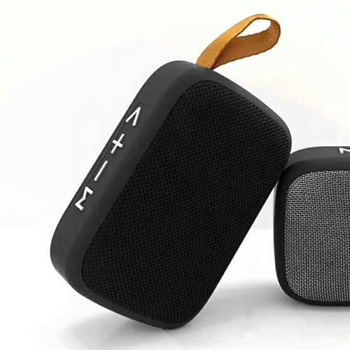 Image of Drumstone (𝗦𝗽𝗲𝗰𝗶𝗮𝗹 𝟭𝟬 𝗬𝗲𝗮𝗿𝘀 𝗪𝗮𝗿𝗿𝗮𝗻𝘁𝘆 Compact Mini BT Speaker with Subwoofer, Clear Sound, Memory Card Slot, USB, FM Support, Fast Connection, Lightweight Design, Portable