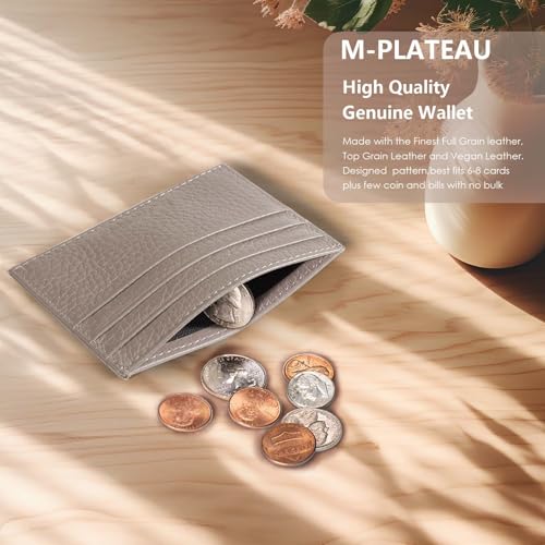 Image of M-Plateau Super Slim Genuine Leather Credit Card Wallet
