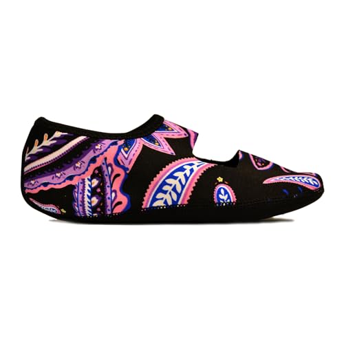 Image of Nufoot Women's Mary Janes Best Foldable & Flexible Flats, Travel & Exercise, Dance, Yoga Socks, Indoor Shoes, Slippers