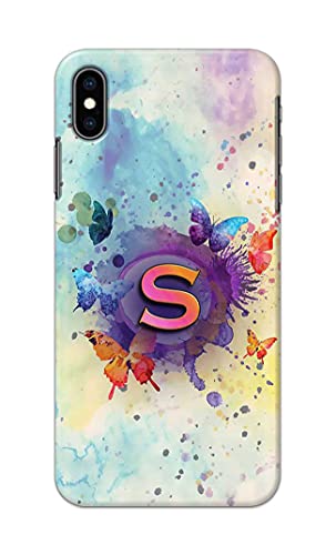 Image of PRINTFIDAA� Printed Hard Back Cover Case for Apple iPhone Xs Max Back Cover (Alphabet S) -2808