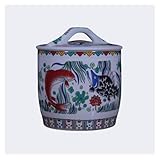 DMBBSAPBSH Keramik Vorratsdosen, Keramik Teedose, Keramikdosen for die Küche, Vorratsdosen for Lebensmittel mit luftdichtem Deckel, Mehlbehälter, Keramikbehälter for Reis(15kg)