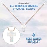 Holy Water Inspirational Necklace For Women In Two Colors (Gold)