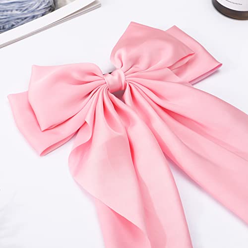 1PC lazo de satén grande para cabello de mujer miniatura 6