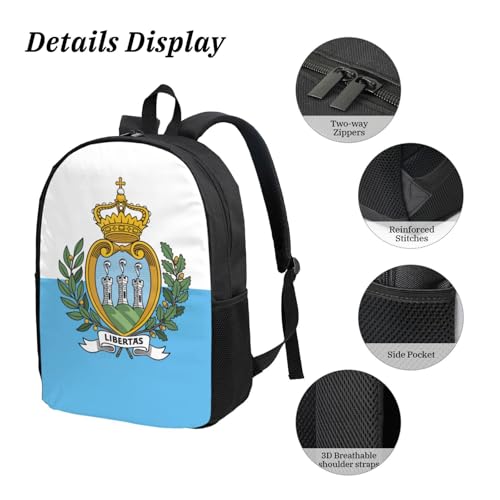 Sac à dos 3 pièces Saint-Marin pour organiser repas et stylos - 5