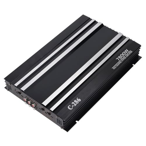 Amplificador DE Potencia ESTÉREO para Coche Clase AB Amplificador DE Potencia DE Audio DE 4 Canales 7800W Amplificador DE Alta Potencia para DC 12V Camión Barco UTV Motocicleta