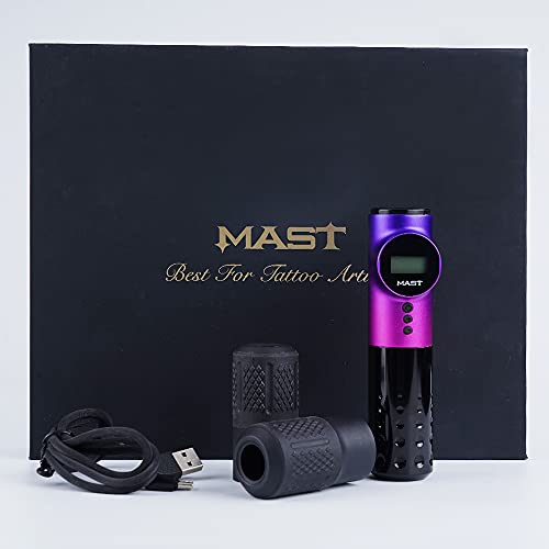 Mast Archer Wireless Tattoo Machine Rotary Pen Style Supply Coreless Motor 2,000Mah Battery Power (3.5Mm Stroke Gradient Purple) #TOP5