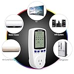 kuman-KW47-US-Electricity-Usage-Monitor-Plug-Power-Watt-Voltage-Amps-Meter-with-Digital-LCD-Overload-Protection-and-7-Display-Modes-for-Energy-Saving-NO-Backlight-white