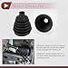 HEROFFIX 1 Set CV Joint Boot Kit for Honda CR-V 1999-2006 for Honda Accord 2003-2007 Outer Constant Velocity Joint Boot W/Clamps No.44018S9A000 Black Rubber