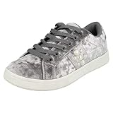 Fermeture à lacets Spot On Escarpins à bordure perlée pour femme. - Gris - gris, 38 EU
