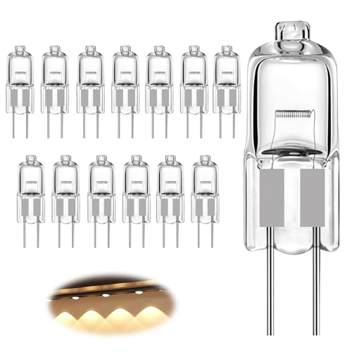 Aihoom Halogenlampen, G4, 12 V, 10 W, Warmweiß, 2800 K, 160 lm, Stiftsockel, dimmbar, für Dunstabzugshaube, Küche, Wohnzimmer, Schlafzimmer [Energieeffizienzklasse G]