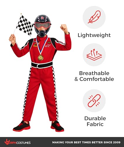 Disfraz completo Morph Race Car Driver para niños 3-4 años miniatura 7