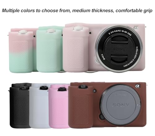 Funda Silicona Suave para Cámara Sony ZV-E10 Color Verde miniatura 7