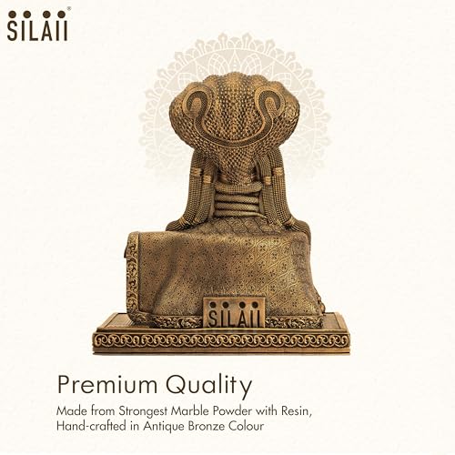 Image of SILAII Tiruvannamalai Annamalaiyar Sculpture - Handcrafted Hindu Temple Idol | Lord Shiva Murti for Home, Office, Puja Decor | Spiritual Indian Art (6 INCHES)