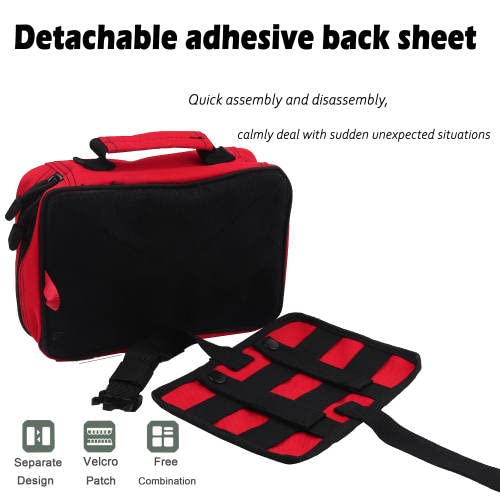 Image of Galaxy 170 Pcs First Aid Kits for Survival Emergency Trauma Military Combat Tactical Hunting Camping Hiking IFAK EMT Bag ( 170 Pcs Red First Aid Kits)