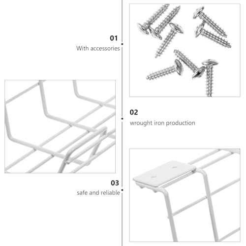 DOITOOL 2 piezas organizadores compactos para almacenamiento de cables bajo escritorio para control eficiente de cables y diseño reutilizable para fácil instalación miniatura 6