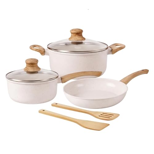 Jogo de Panelas de Indução com Revestimento Cerâmico Antiaderente Tuut Ecoglide 5 Peças Marmól