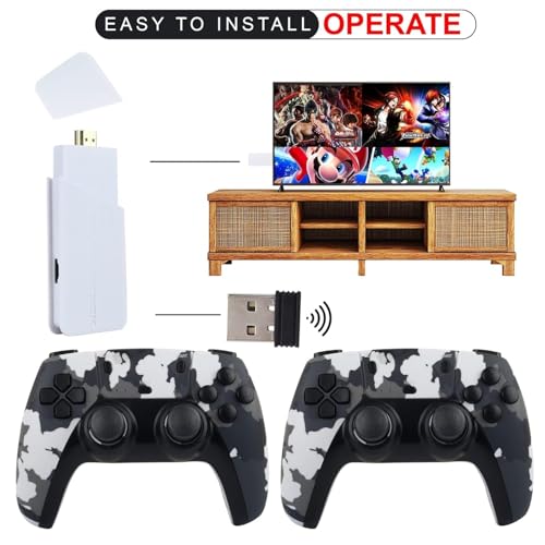 Game Switch M18 Retro Gaming Console with 4K Ultra HD Game Stick, 2.4G Wireless Controller, 24000+ Games, 10 Emulators, Army Green 4 41vtZ4jG4OL