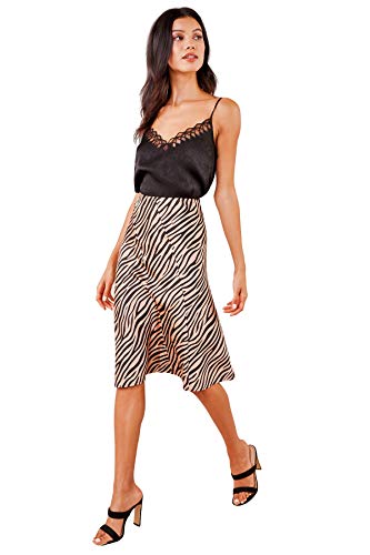 Sugar Lips Women's Satin Midi Skirt2